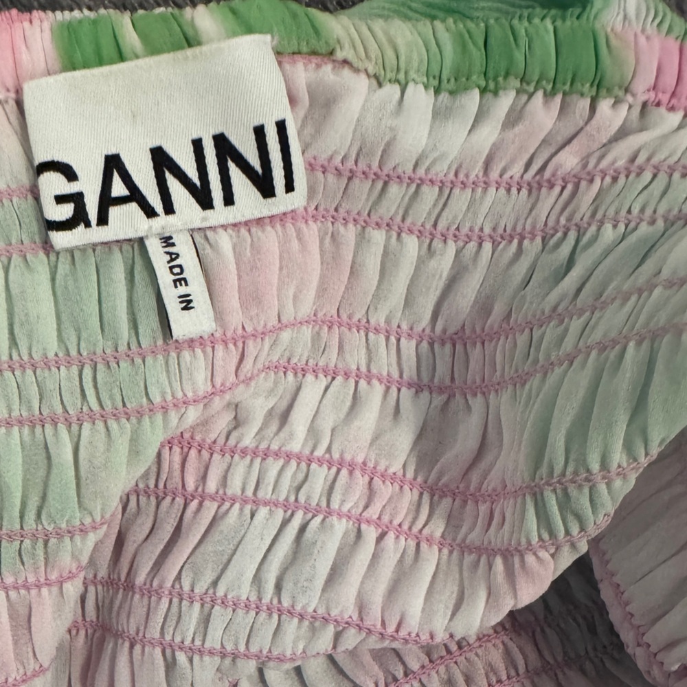 GANNI Floral Pleated Georgette Midi Dress 🌸 - Picture 4 of 8